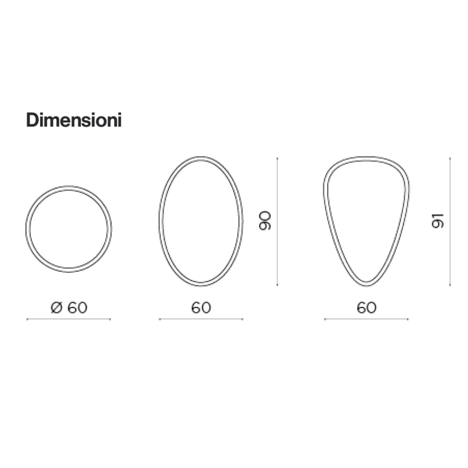 Beata Wandspiegel mit umlaufendem Schliff, hergestellt in Italien Viadurini