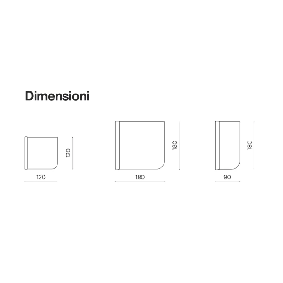 Beniamina Wandspiegel mit Wellenmuster, hergestellt in Italien Viadurini