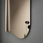 Beniamina Wandspiegel mit Wellenmuster, hergestellt in Italien Viadurini