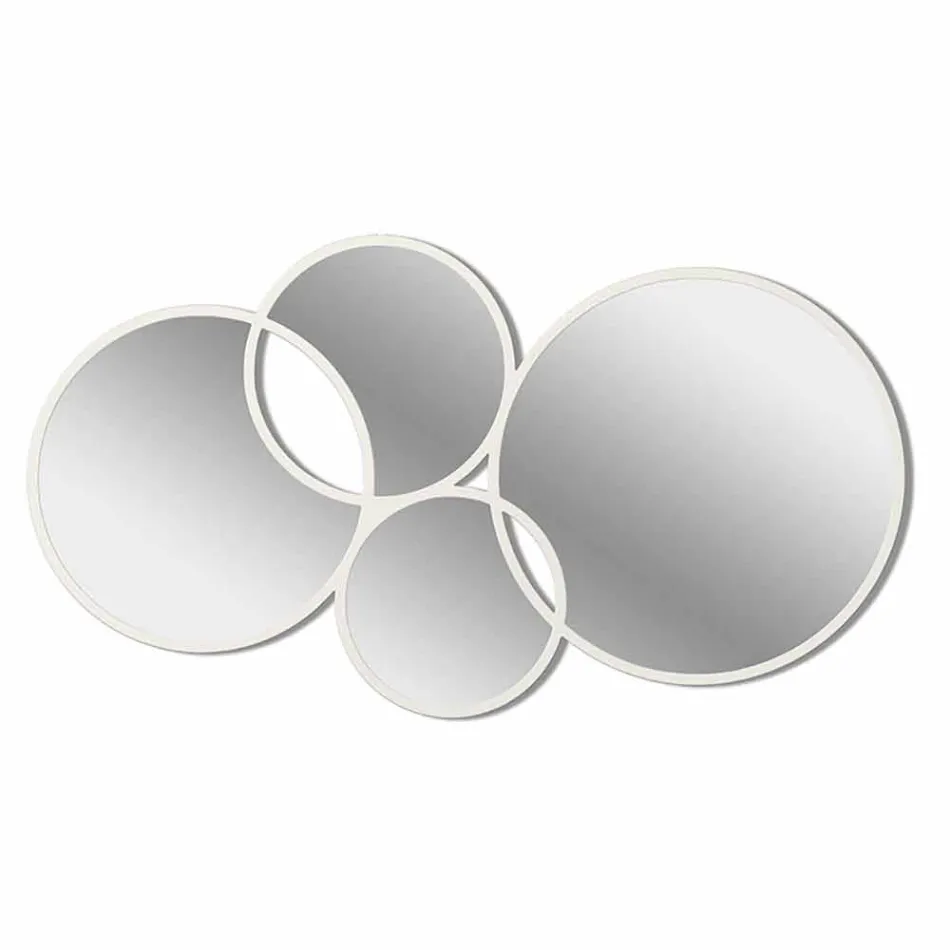 Ringförmiges, modernes Design, spiegelfarbenes Finish - Synthese Viadurini