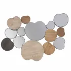 Wandspiegel im modernen Design aus Holz und Eisen - Ortensio Viadurini