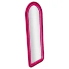 Samtbezogener MDF-Wandspiegel mit gewölbter Oberseite - Jessica Viadurini