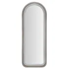 Samtbezogener MDF-Wandspiegel mit gewölbter Oberseite - Jessica Viadurini