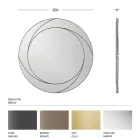 Runder Wandspiegel mit Holzstruktur Made in Italy - Navona Viadurini