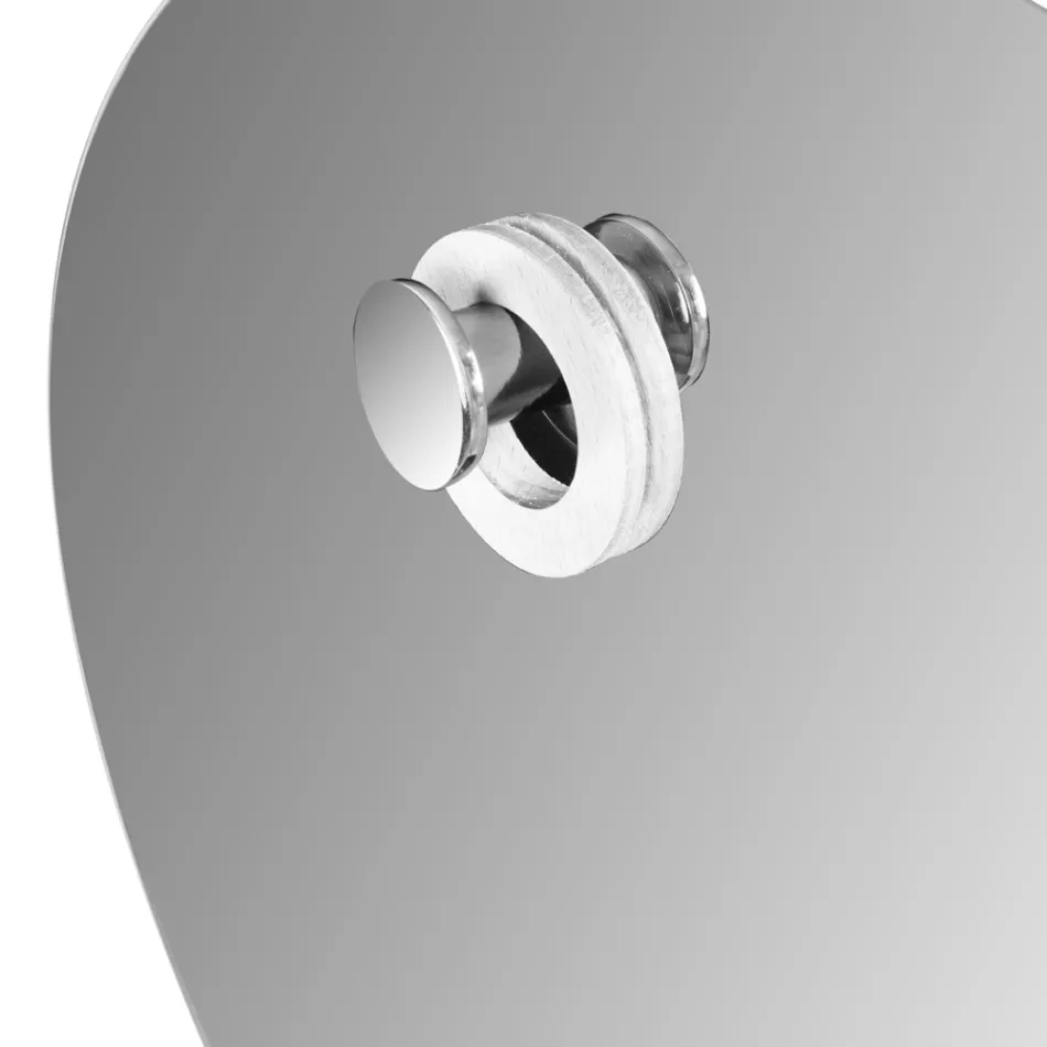 Runder Wandspiegel abgeschrägtes schlichtes Design Made in Italy - Odile Viadurini