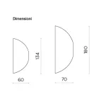 Geformter Wandspiegel, hergestellt in Italien – Alfonsa Viadurini