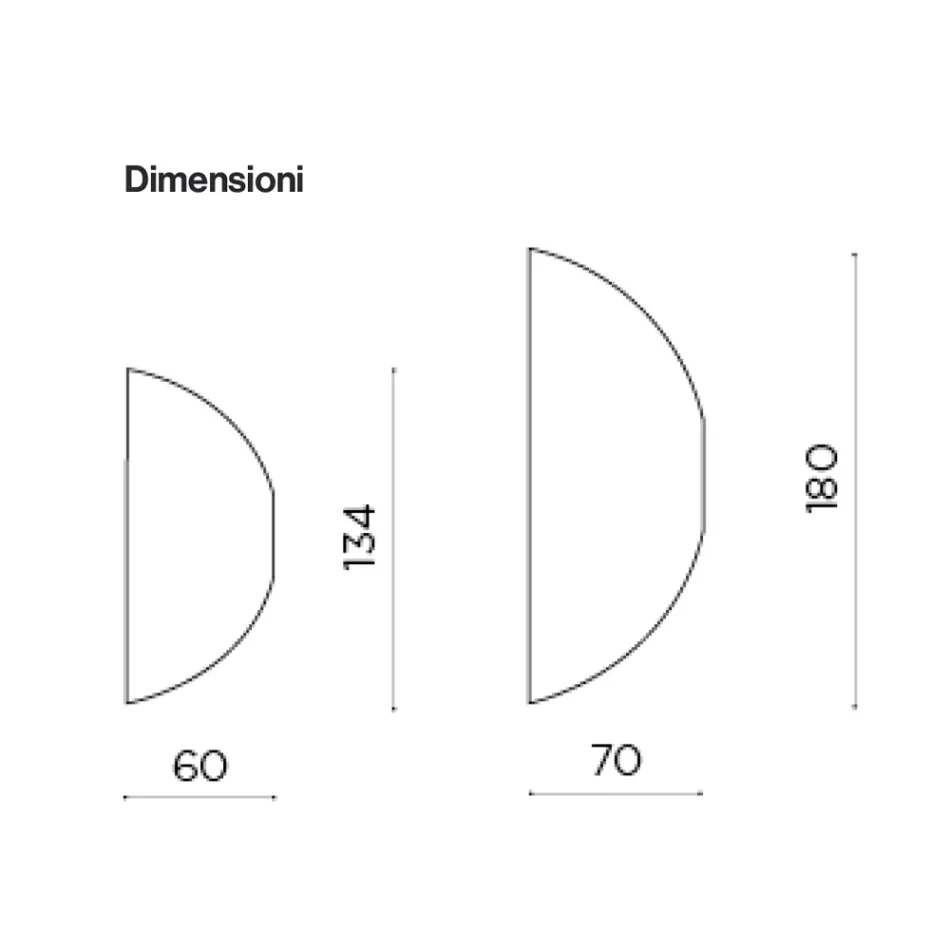 Geformter Wandspiegel, hergestellt in Italien – Alfonsa Viadurini
