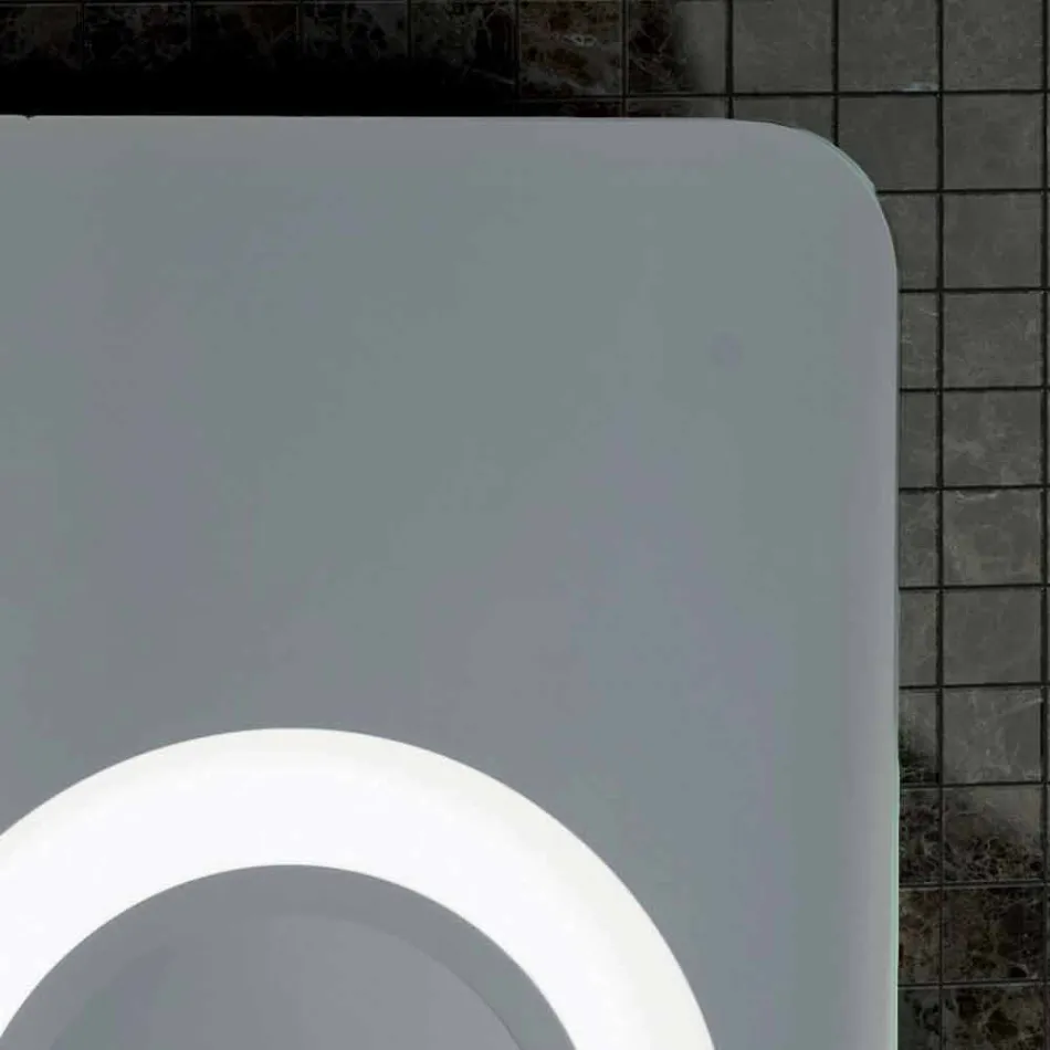 Schminkspiegel im modernen Design, LED-Beleuchtung, Maren Viadurini