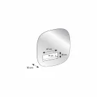 Dekorativer Wandspiegel in Rauchoptik mit schwarzem Designfach - Matrix Viadurini