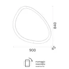 Unregelmäßig geformter Spiegel mit Hintergrundbeleuchtung, hergestellt in Italien - Ride Viadurini