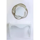 Spiegel in modernem Design aus dreifarbigem Eisen, hergestellt in Italien - Gertrude Viadurini