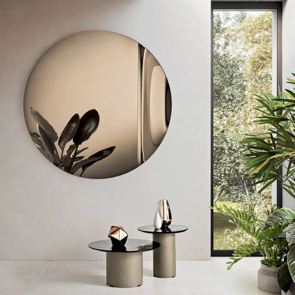 Hergestellt in Italien, Spiegel aus Wellenglas - Candida Viadurini