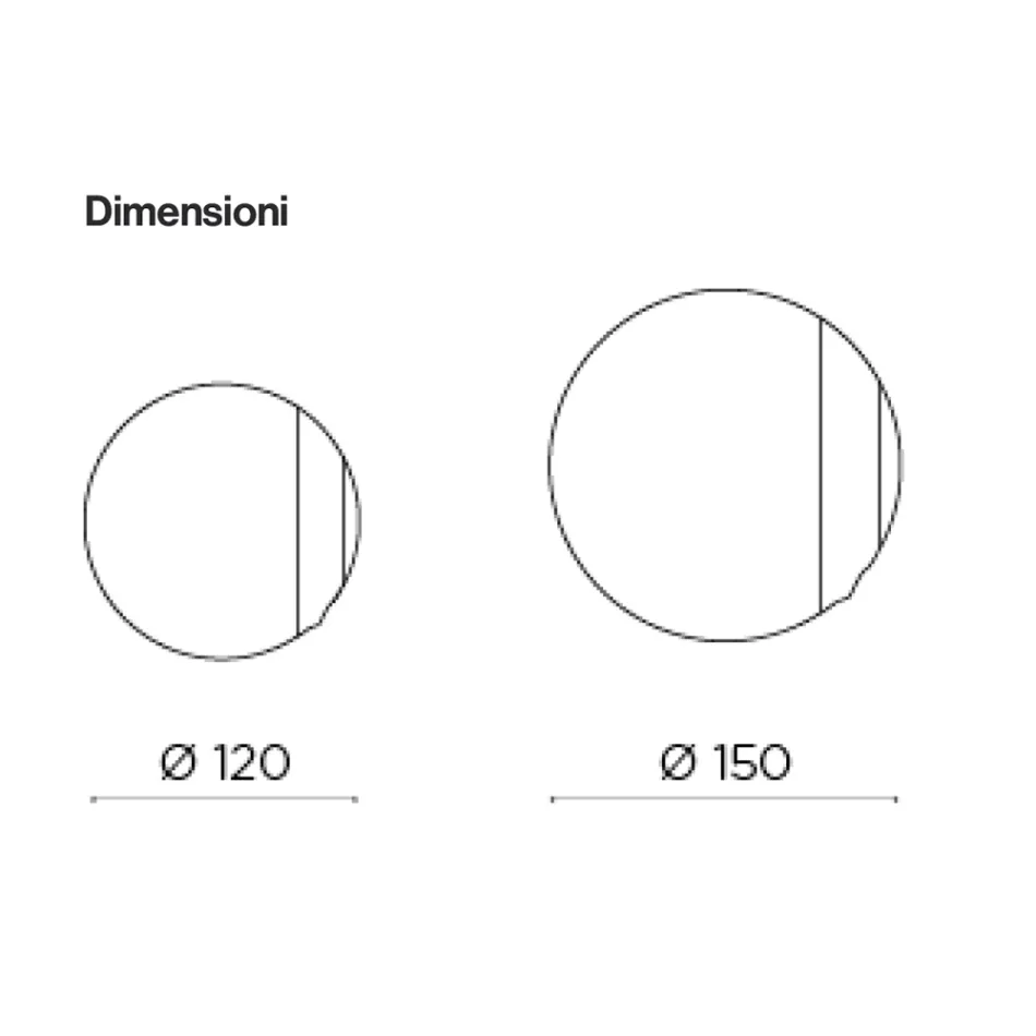 Hergestellt in Italien, Spiegel aus Wellenglas - Candida Viadurini