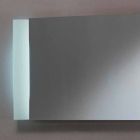 LED Design Spiegel mit satinierten Glaskanten Sam Viadurini