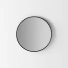 Wandspiegel mit Hintergrundbeleuchtung und schwarzem Rahmen Made in Italy - Riflessi Viadurini