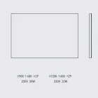 Hintergrundbeleuchteter Wandspiegel mit Stahlrahmen Made in Italy - Tundra Viadurini