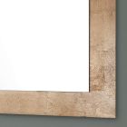 Rechteckiger Wandspiegel mit silbernem, goldenem oder kupfernem Glasrahmen - Stileo Viadurini