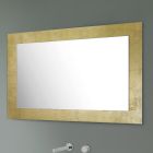 Rechteckiger Wandspiegel mit silbernem, goldenem oder kupfernem Glasrahmen - Stileo Viadurini
