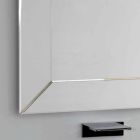 Wulstiger Spiegel mit moderner Grundkante, H120 x L120cm, Dedalo Viadurini