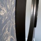 Runder Wandspiegel mit Bronze-, Schwarz-, Platin- oder Kupferrahmen - Renga Viadurini