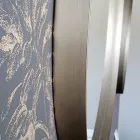 Runder Wandspiegel mit Bronze-, Schwarz-, Platin- oder Kupferrahmen - Renga Viadurini