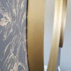 Runder Wandspiegel mit Bronze-, Schwarz-, Platin- oder Kupferrahmen - Renga Viadurini