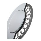 Runder Eisenspiegel mit Seitendekoration, hergestellt in Italien – Vorhängeschloss Viadurini