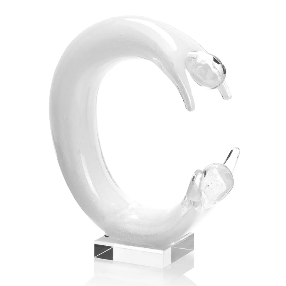 Statue Skulptur Ornament in farbigem Kristall-Luxus-Design - Kostenlos Viadurini