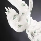 Papageienförmige Keramikfigur handgefertigt in Italien - Pagallo Viadurini