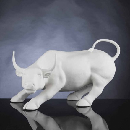 Handgefertigte Keramik Figur in Bull-Form Made in Italy - Bulino Viadurini