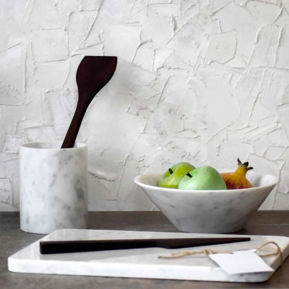 Schneidebrett in Carrarra White Marble von Made in Italy Design - Masha Viadurini