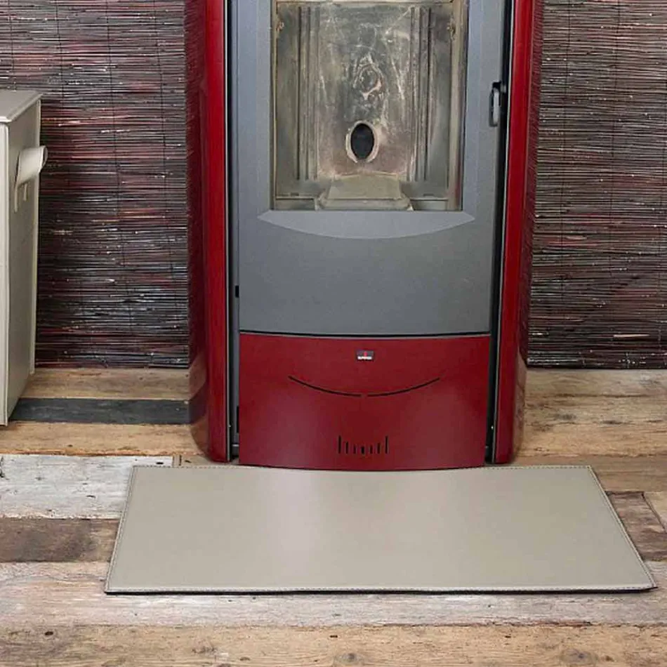 Ledermatte für Kamin / Herd Cleo Made in Italy Viadurini