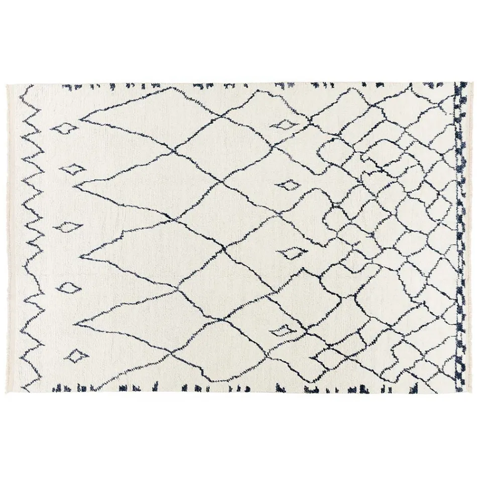 Handgefertigter Langflor-Wollteppich, handgeknüpft in der Türkei – Benedetta Viadurini