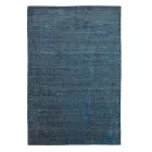 Auf einem manuellen Webstuhl hergestellter Wohnzimmerteppich aus Viskose, Wolle und Baumwolle – Cristel Viadurini