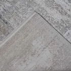 Designer Teppich in Viskose und Acrylgrau Beige mit Design - Präsident Viadurini