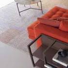 Handgefertigter modularer farbiger Viskoseteppich, gewebt in Indien – Gilberto Viadurini