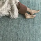 Handgefertigter Teppich, gewebt in Indien, hochwertige Wolle und Bambusseide – Anella Viadurini