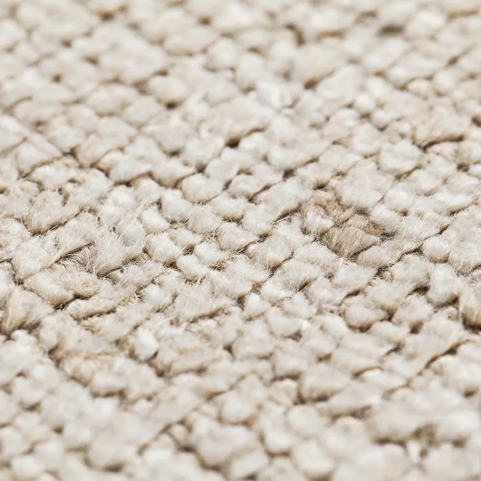 Handgefertigter Teppich, gewebt in Indien, hochwertige Wolle und Bambusseide – Anella Viadurini