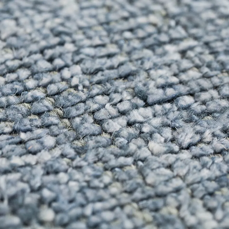 Handgefertigter Teppich, gewebt in Indien, hochwertige Wolle und Bambusseide – Anella Viadurini