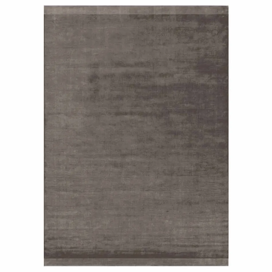 Großer farbiger Teppich aus Wolle und Seide mit modernem Designband - Mischung Viadurini