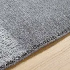 Großer farbiger Teppich aus Wolle und Seide mit modernem Designband - Mischung Viadurini