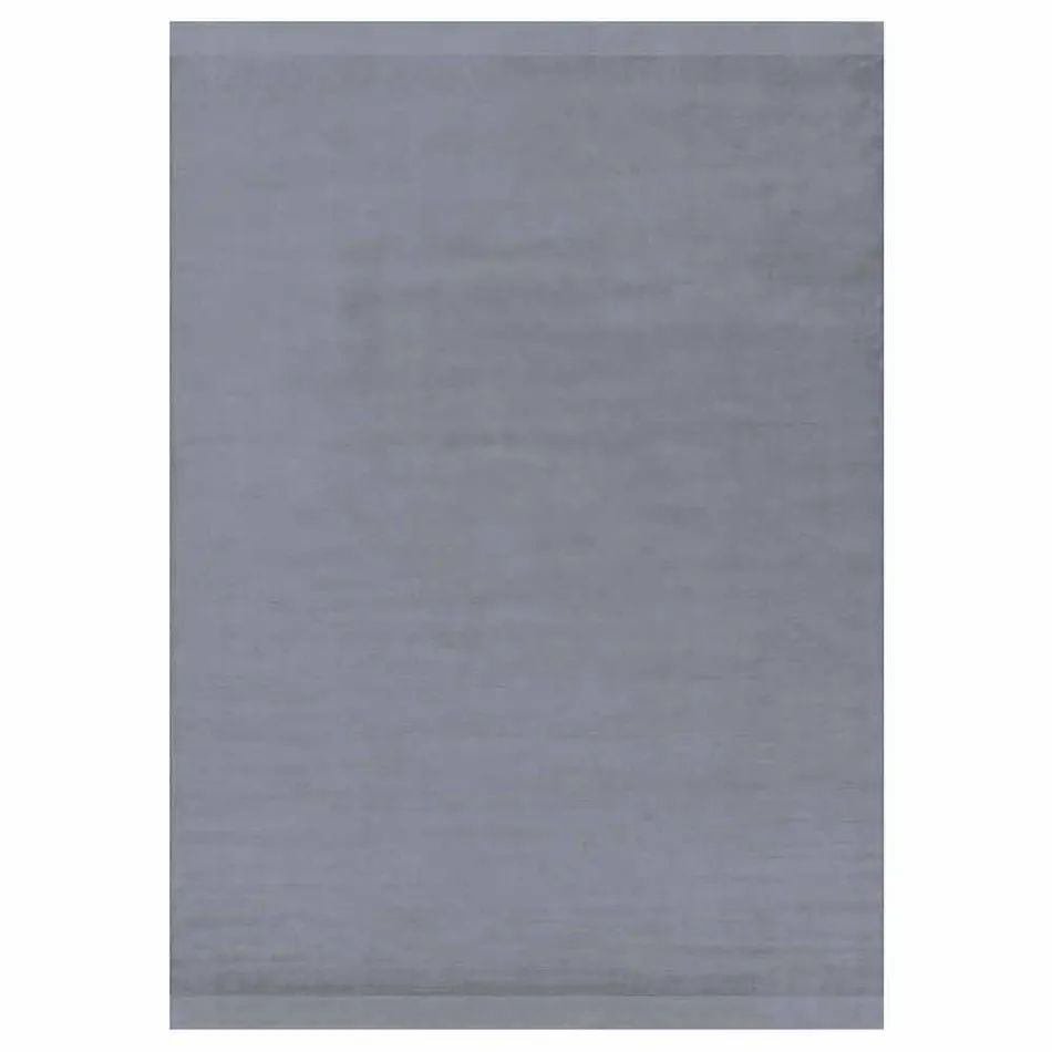 Großer farbiger Teppich aus Wolle und Seide mit modernem Designband - Mischung Viadurini