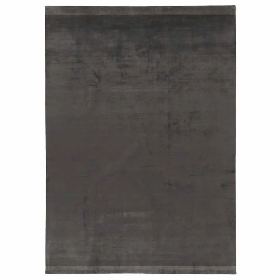 Großer farbiger Teppich aus Wolle und Seide mit modernem Designband - Mischung Viadurini