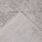 Anti-Rutsch-Teppich aus Acryl und Viskose mit grau-beigem Design - Präsident Viadurini