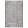 Rutschfester Teppich in Grau-Beige-Akrilic und Viskose mit Zeichnung - Präsident