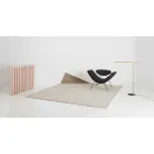 Teppich aus Viskose und Baumwolle mit farbigen Fransen in modernem Seidendesign - Garbino Viadurini