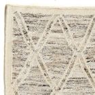 Moderner Teppich aus Wolle und Baumwolle Elfenbein mit Fantasie für Wohnzimmer - Peppo Viadurini