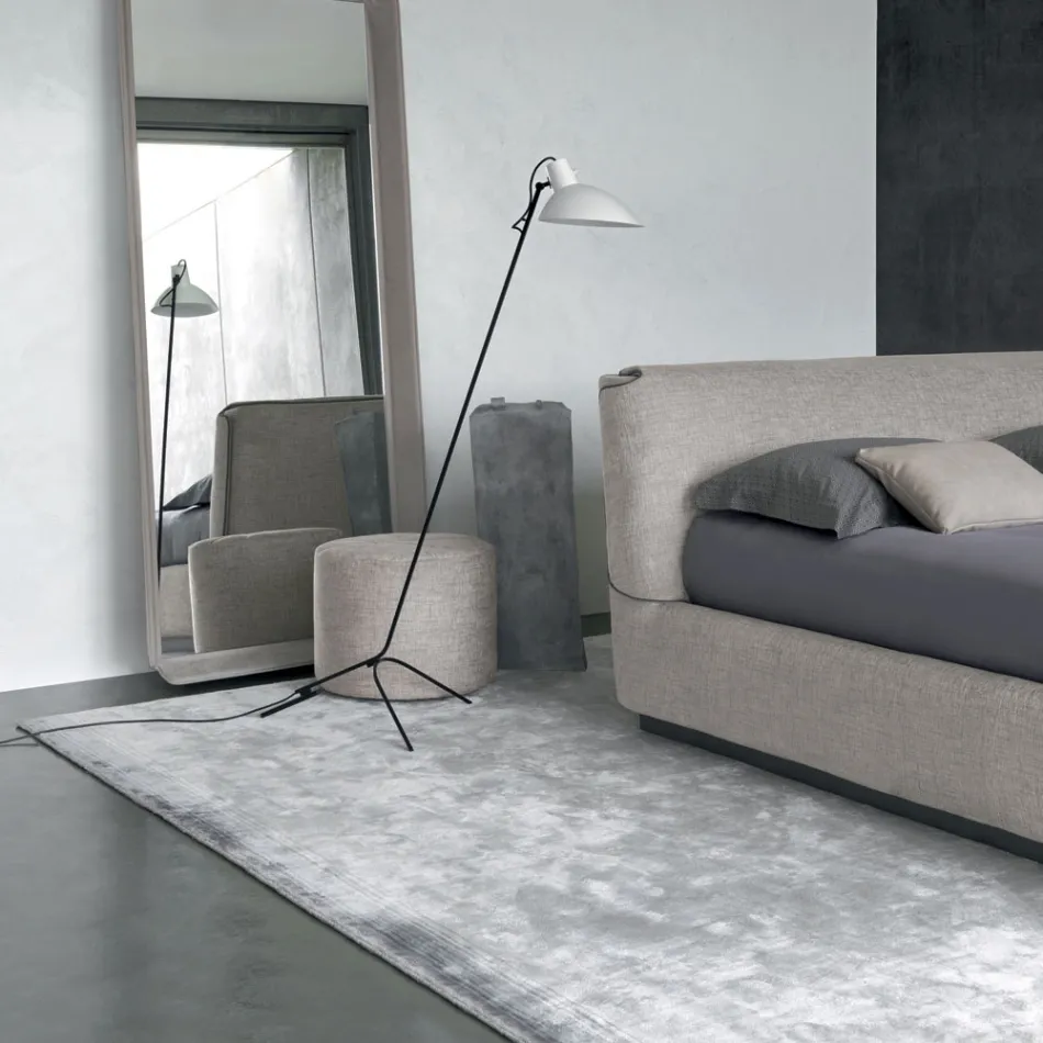 Handgefertigter Wohnzimmerteppich aus hochwertiger Viskose, gewebt in Indien – Bonnet Viadurini