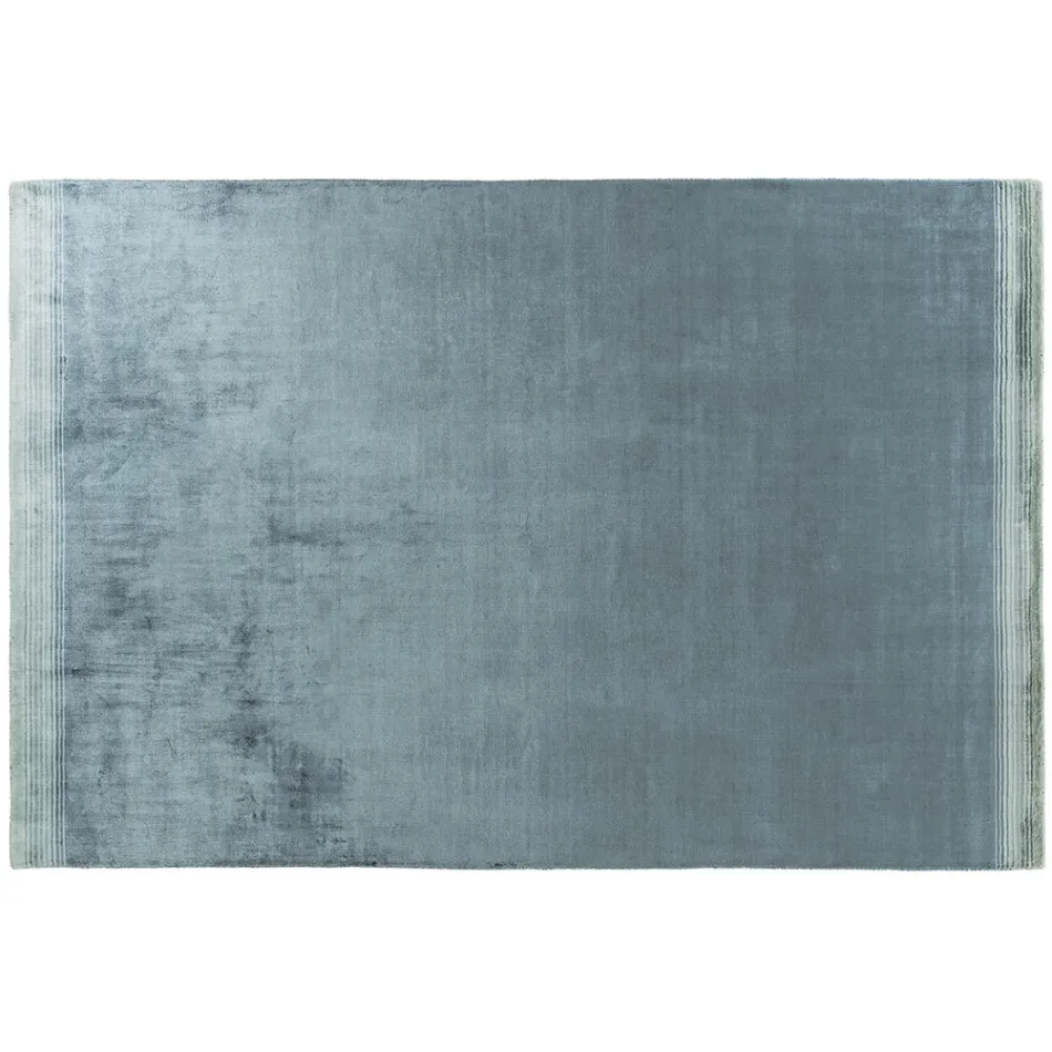 Handgefertigter Wohnzimmerteppich aus hochwertiger Viskose, gewebt in Indien – Bonnet Viadurini