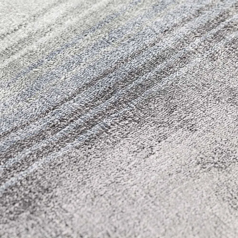 Handgefertigter Wohnzimmerteppich aus hochwertiger Viskose, gewebt in Indien – Bonnet Viadurini